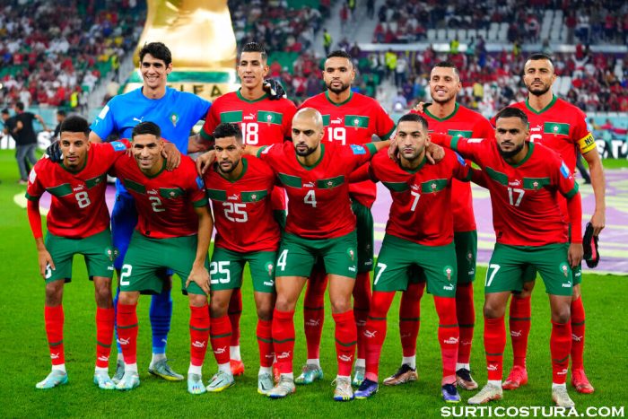 Morocco’s injured อามีน ฮาริต กองกลางชาวโมร็อกโก ซึ่งแต่เดิมได้รับเลือกให้ลงเล่นในฟุตบอลโลก แต่ได้รับบาดเจ็บหนึ่งสัปดาห์ก่อนเริ่มทัวร์นาเมนต์ 